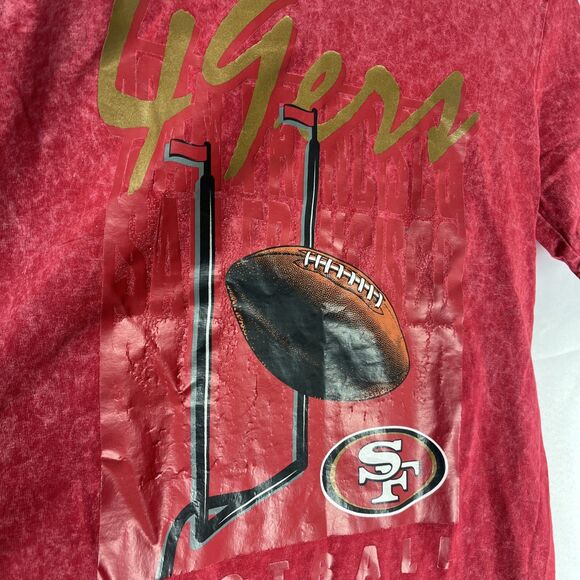 NFL Team Apparel San Francisco 49ers T Shirt Boys Large 14-16 Graphic - Picture 8 of 9